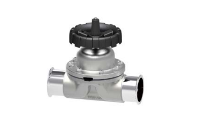 衛(wèi)生級手(shou)動不鏽(xiu)鋼隔膜(mo)閥